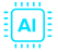 AI blue icon